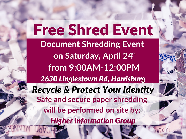You’re Invited to our free Shred Event! featured image